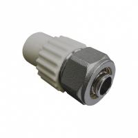 Комбинированный ниппель для соединения PPR-PE-AL-PE труб 20х16 (200/50) (Valfex) СЕРЫЙ "ВАЛФ-РУС"